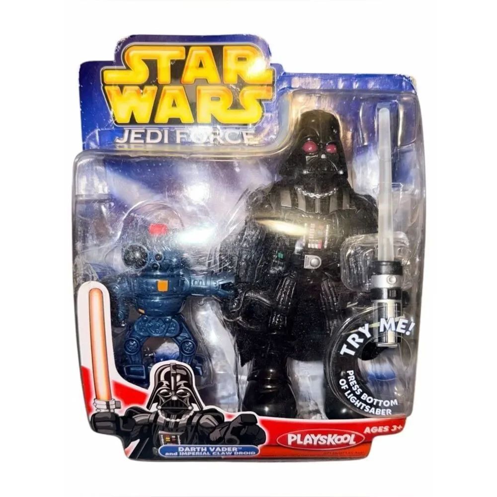 Star Wars Jedi Force Darth Vader & Imperial Claw Droid Playskool Hasbro NEW NIB